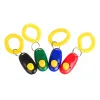 Wholesale Dog Pet Cat Puppy Button Click Clicker Training Trainer Aid Wrist Strap Guide pet dog cat trainer wristband ZZ