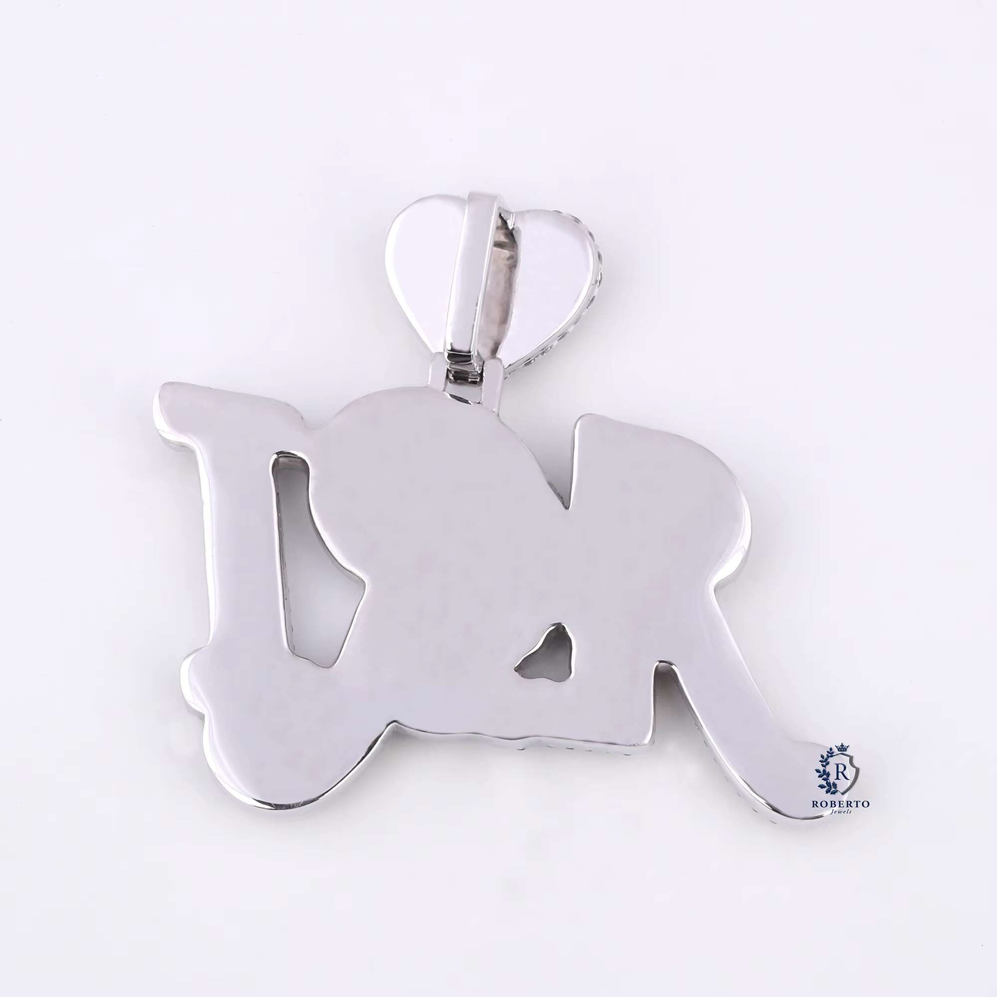 Fully Iced Out Custom Name Pendant VVS Moissanite Diamonds 925 Sterling Silver Personalized Hip Hop Charm