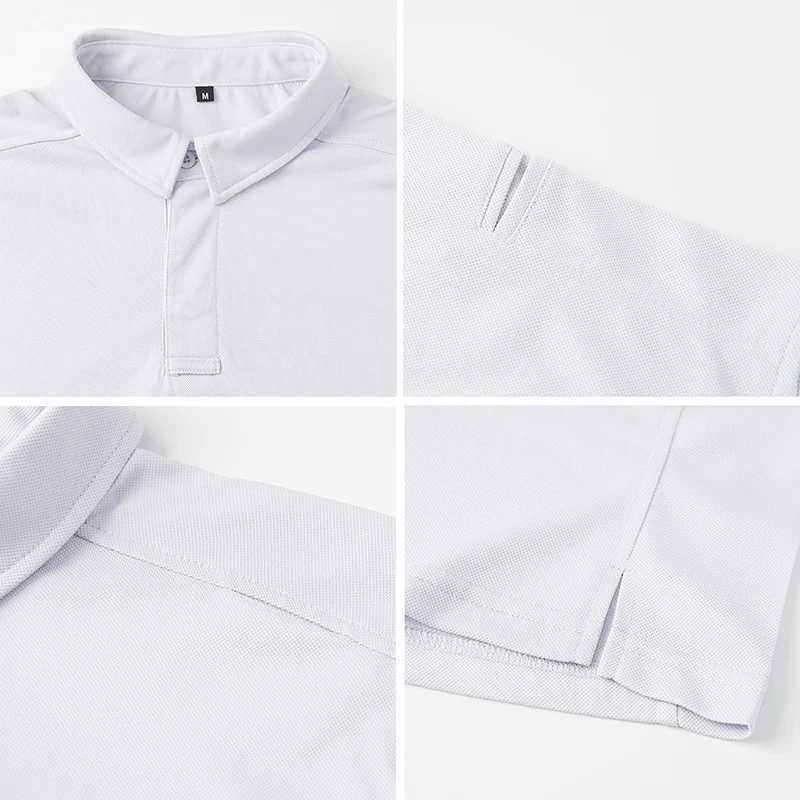 Mens Short Sleeve Tactical Shirt Performance Outdoor Polo Shirt Summer UPF 50+ Breathable Fishing Golf Hiking Shirt USA Size W250616