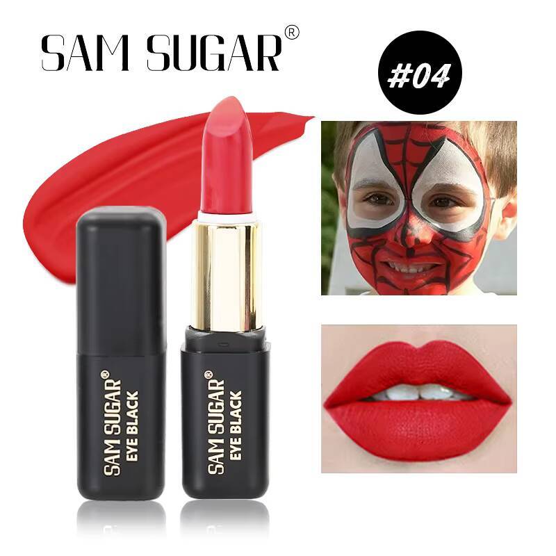 Halloween lipstick dark matte waterproof long-lasting non-stick cup olive green white lip glaze happy