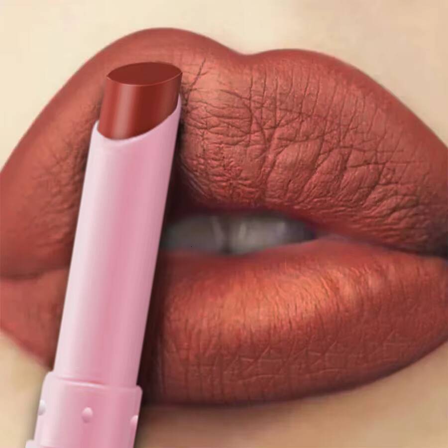 15 Color Cigarette Velvet Matte Waterproof Lipstick Long-lasting Gloss Makeup Red Brown Pink Liner Pen Lip Tint happy