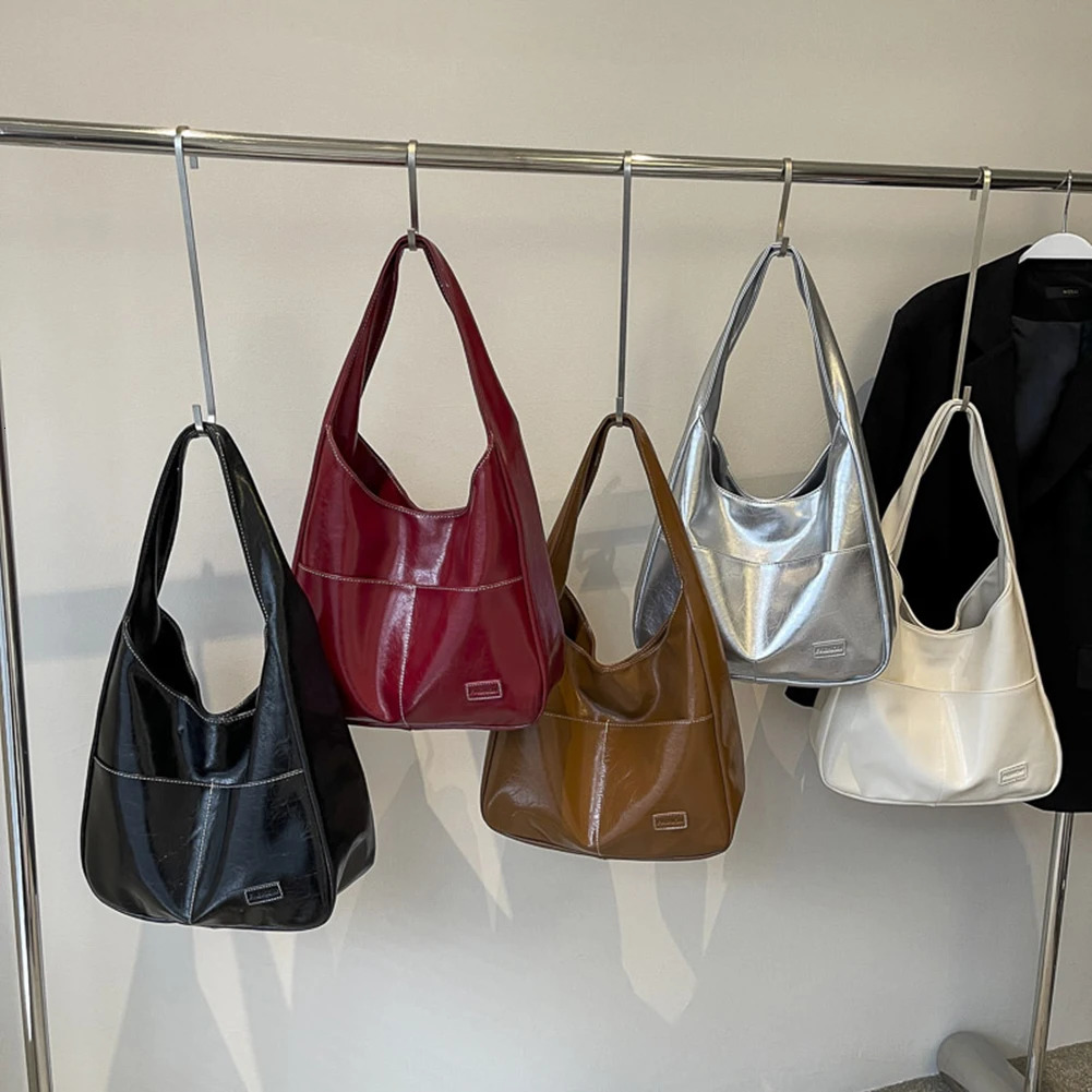 Trendy Hobo Bag for Women Crafted from Durable PU Leather with Magnetic Closure Ideal for Travel and Commuting 250609