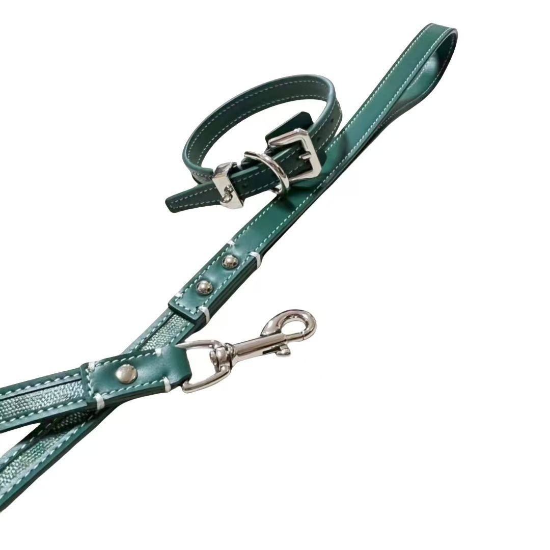 Designer dog collar set brand suitable for small and medium-sized large dog and cat pet collars and pet chains