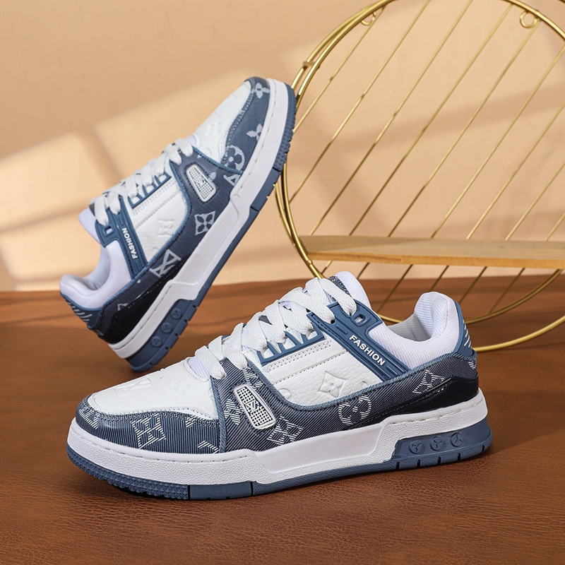 White shoes for men and women, made of PU leather same style high version all-match shoes New style in 2025 thick-soled height-increasing sneakers laz
