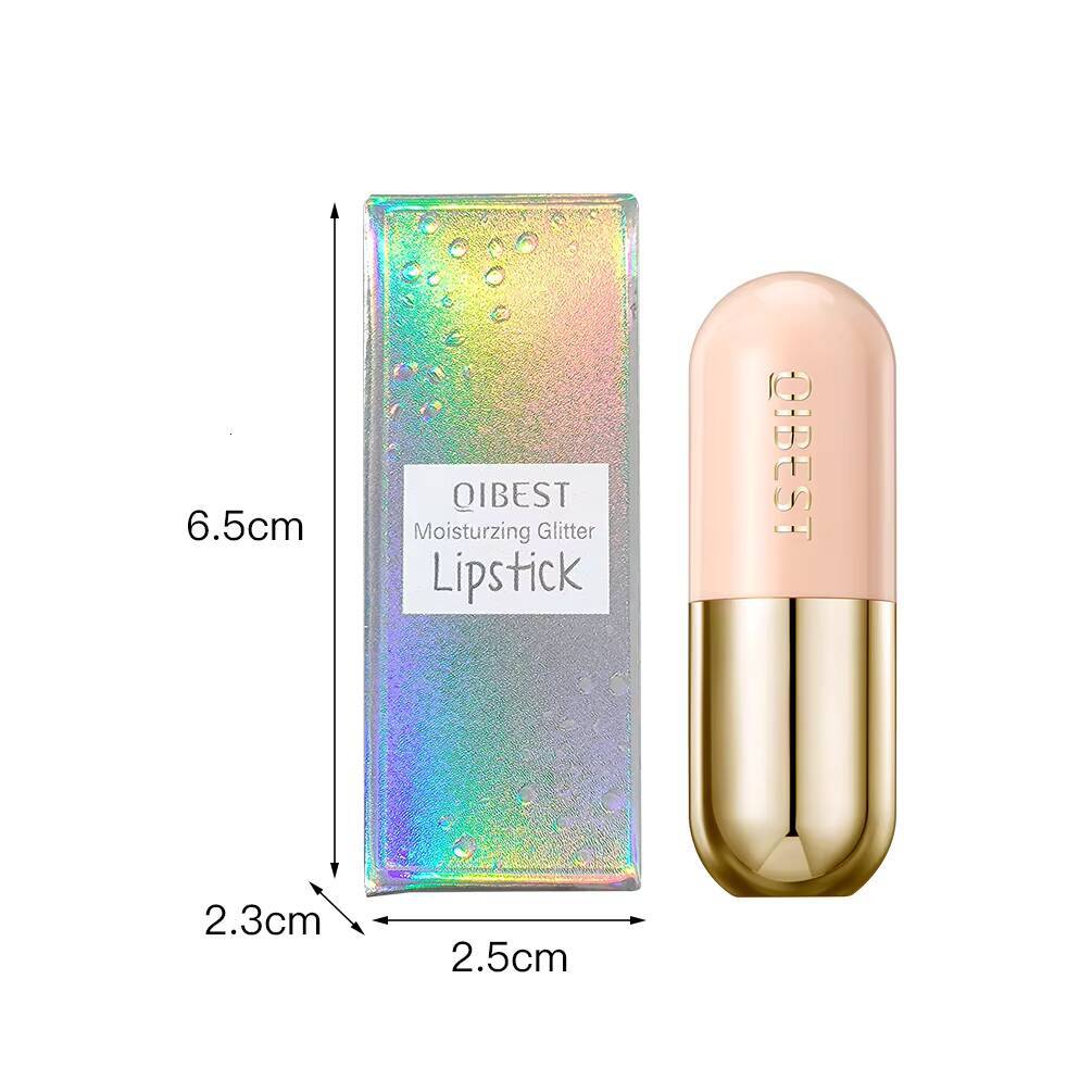 Sparkling Sequins Color Changing Jelly Moisturizing Glitter Pearl Lip Balm Long Lasting Transparent Lipstick Gel happy