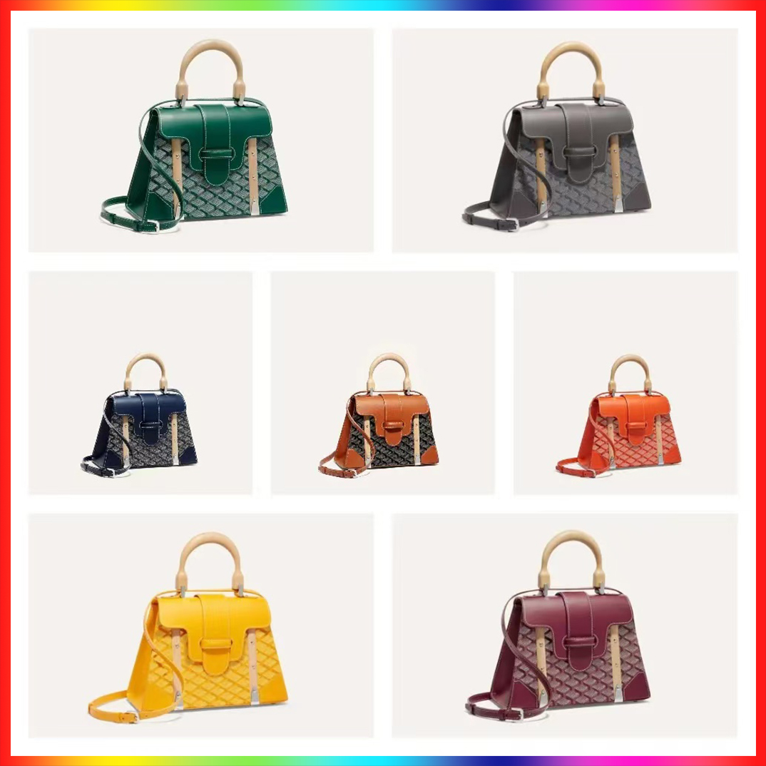 7A Classic Saigon totes bags Luxury Designer women's mens Handbags Genuine Leather with box travel crossBody top wooden handle latest Shoulder Bag clutch Handbag