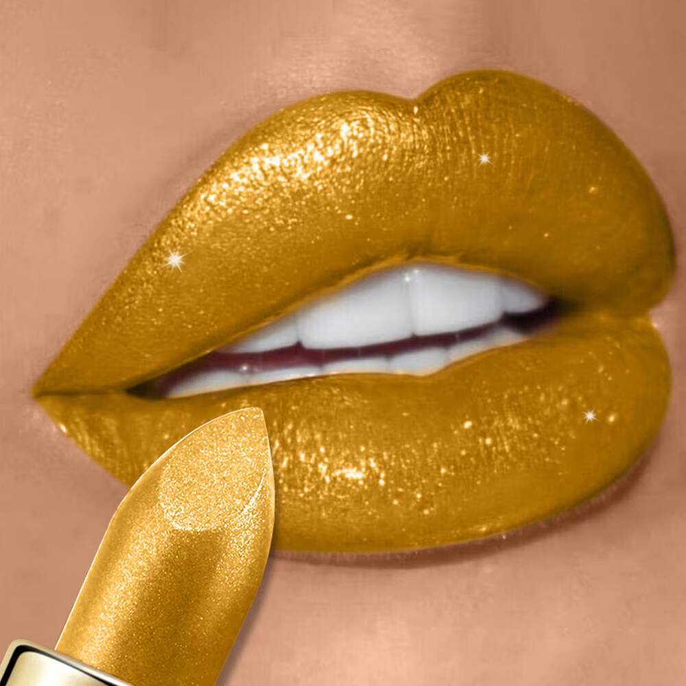 Diamond Shimmer Lipstick Lip Gloss High Pigmented Long Lasting 10 Colors Glitter Lipgloss Lips Makeup Cosmetics Sexy Make Up happy