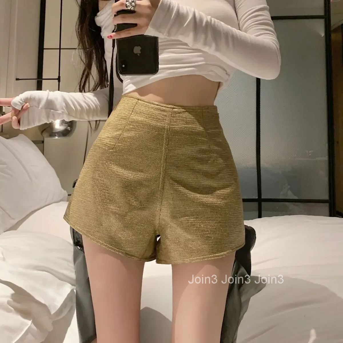 Summer Jorts Shorts For Women Wide Short Pants Woman Design Luxury Designer Harajuku Fashion To Wear Youthful Elasticty Classic