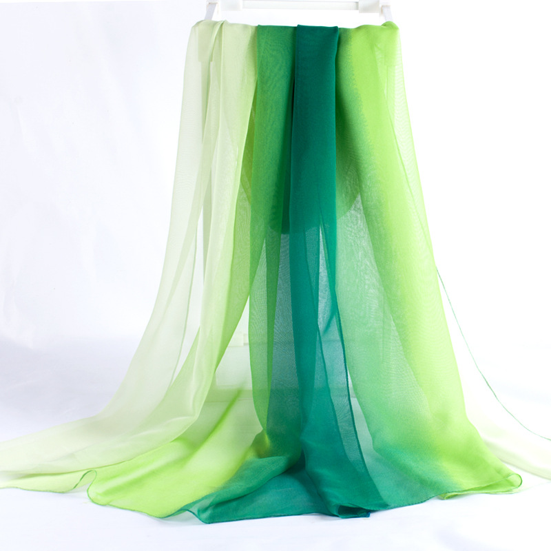 K1040 Georgette scarf body scarf women spring and autumn color thin long super large scarf summer shawl sun protection dance scarf women
