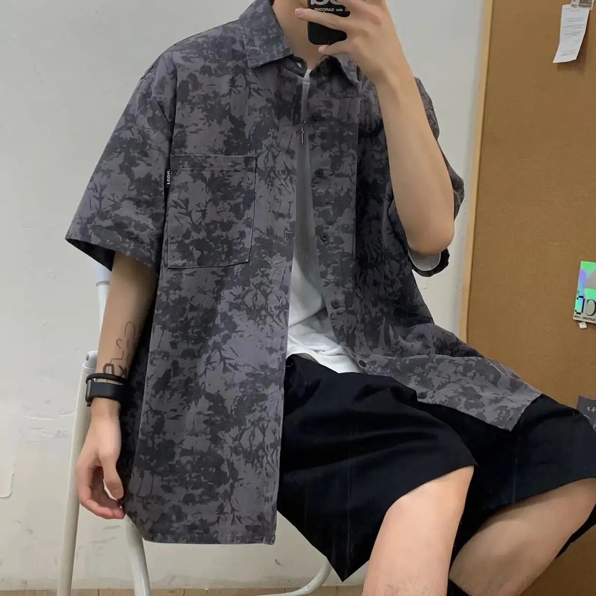 Tshirts Shorts Suits For Men Sports No Shirts Man Sets Clothing Youthful Emo XL Korean Two Piece Set Fashion Trend S 250612