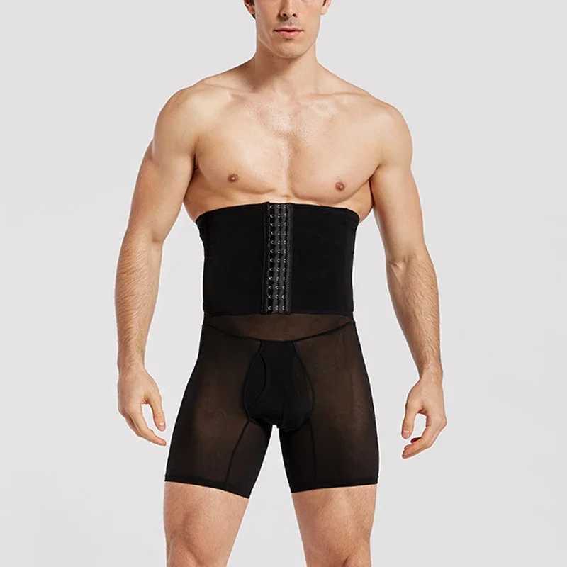 Men Body Shaper Pants Man Tummy Control Shapewear High Waist Trainer Panties Boy Slimmer Thigh Breathable Boxer Shorts Underwear W250616