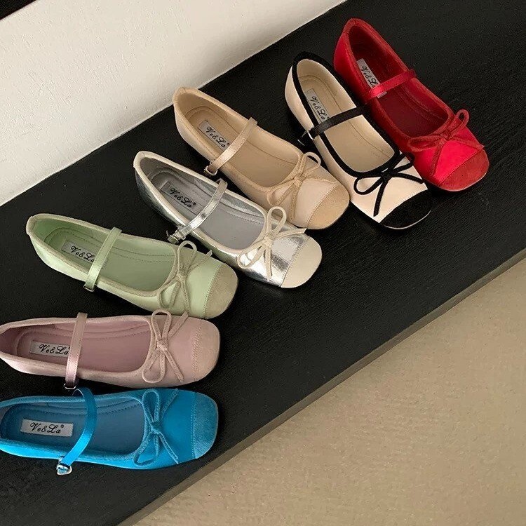 Ddmysports Flat For Women New Summer Mary Jane Ballet Grandma Gentle Evening Shoes Loafers Outdoor Shoes