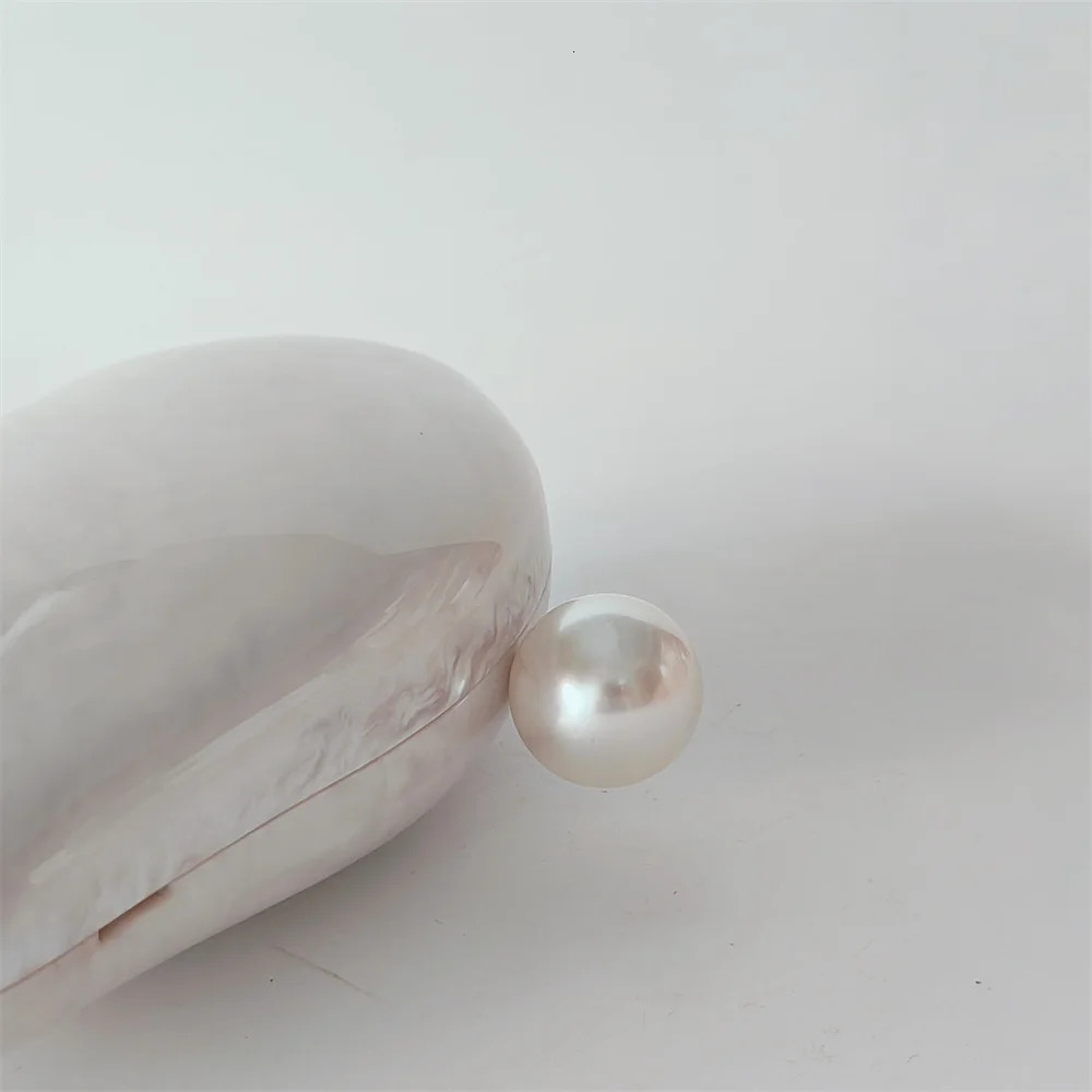 Marble Egg Shape Clutch Bag Acrylic Purse Women Wedding Evening Party Cute Ivory Beach Mini Summer Pearl Lady And Handbag 250614