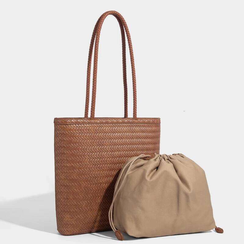 Women's Bags Designer Vintage Tote Bags For Women Designer Handbags Purses New In PU Imitation Braided Emment Flower Underarm Shoulder