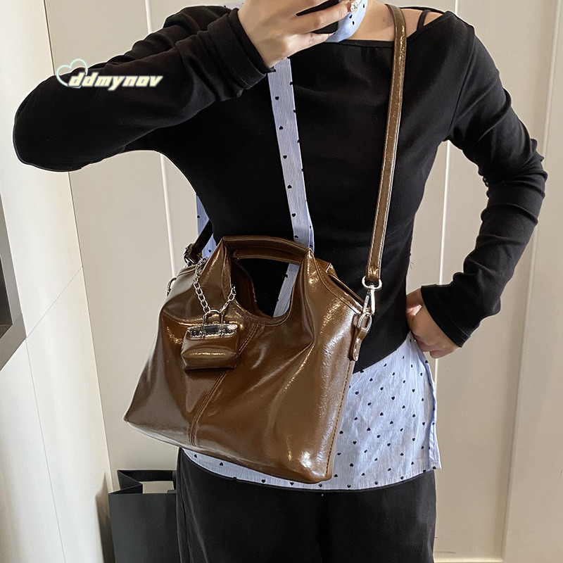 Niche Handbag for Women TikTok High-End Commuter Large Capacity Shoulder Crossbody Mother-Daughter Bag ddmynov ddmynov