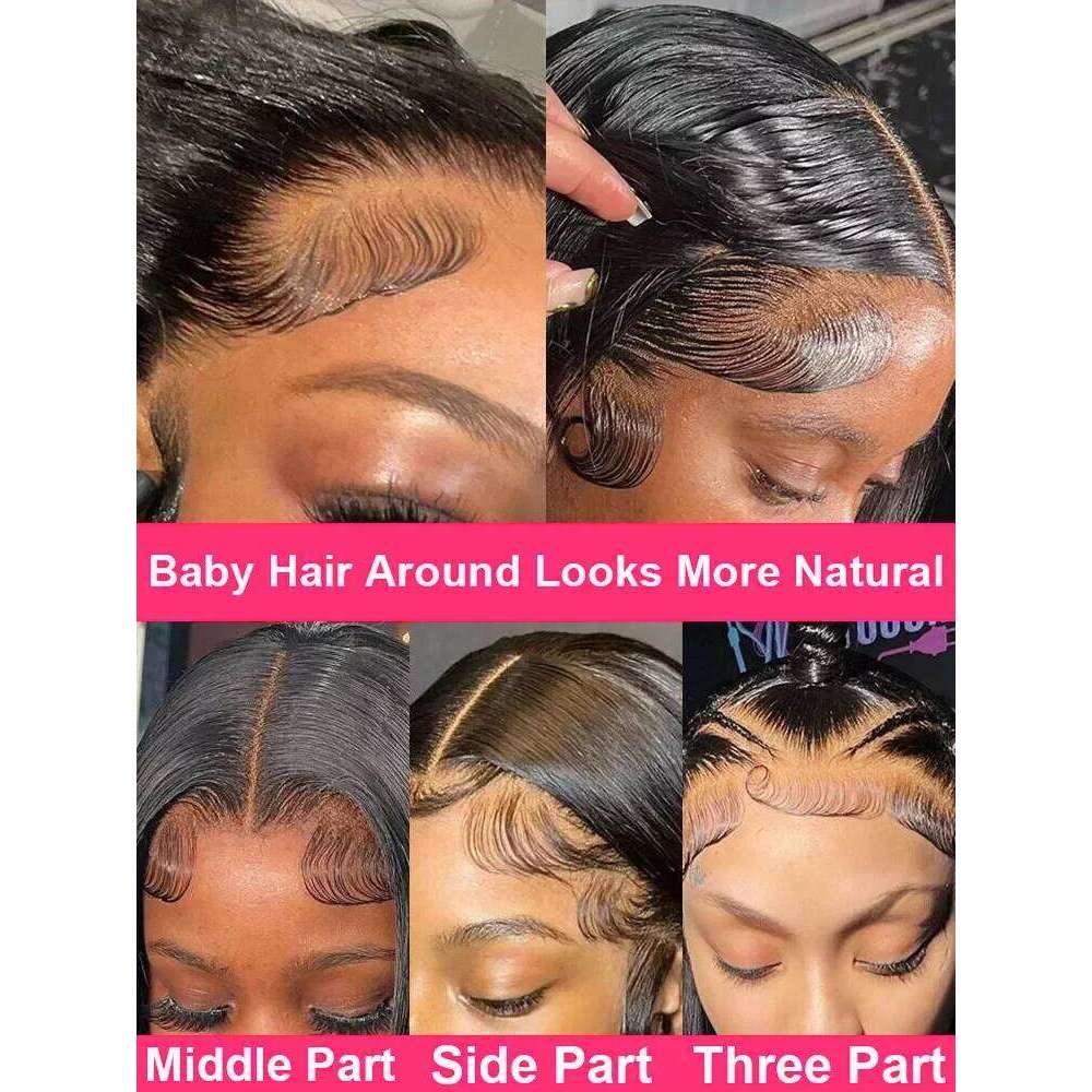 Sophianna 30 40 Inch 13x4 13x6 HD Transparent Bone Straight Lace Front 250 Density Brazilian Human Hair Wigs For Women