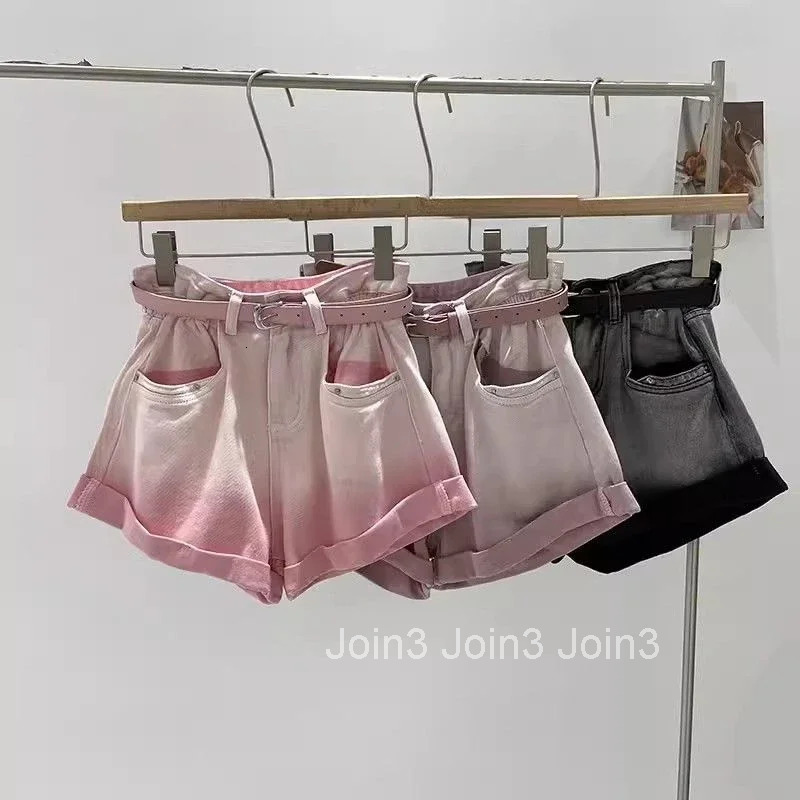 Aesthetic Wide Denim Shorts for Women High Waist Short Jean Pants Woman Classic Flowy Jorts Hot Fashion Clothing 2025 Streetwear