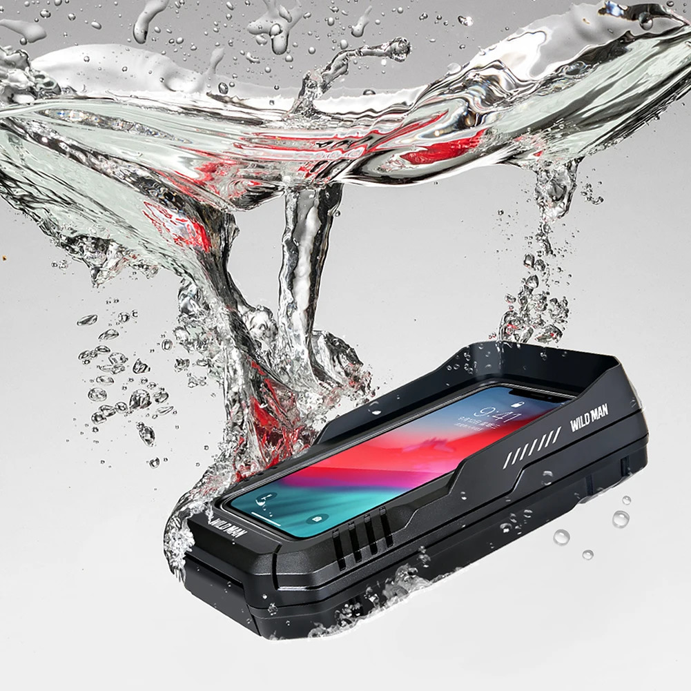 WILD MAN Waterproof Bicycle Mobile Phone Bag 0.6L Mobile Phone Holder Touch Screen Case Quick Release for Scooter Motorcycle 250610