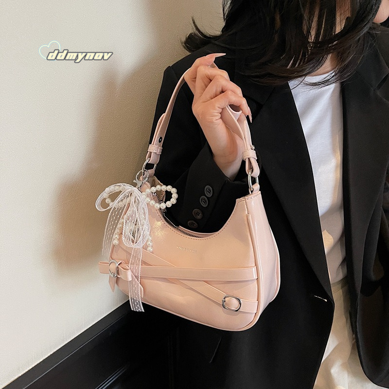 Korean Style Niche Chic Underarm for Women 2025 Spring New Trend Versatile Commuter Shoulder Crossbody Bag ddmynov