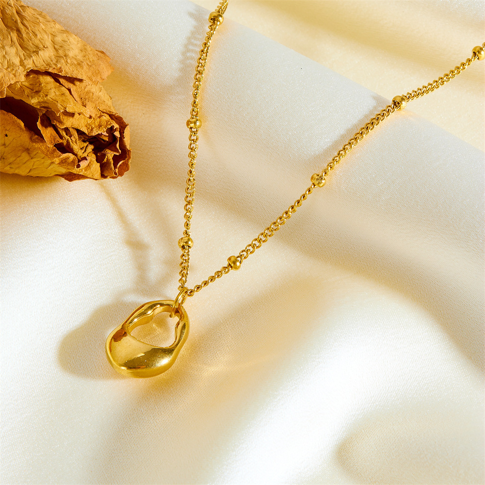 Light Fashion Personality Dia-Studded Eight-Pointed Star Irregular Layered Necklace for Women Titanium Steel Non-Fading Jewelry