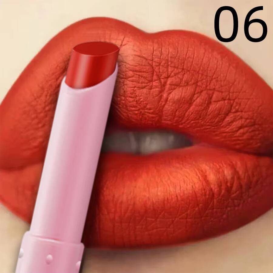 15 Color Cigarette Velvet Matte Waterproof Lipstick Long-lasting Gloss Makeup Red Brown Pink Liner Pen Lip Tint happy