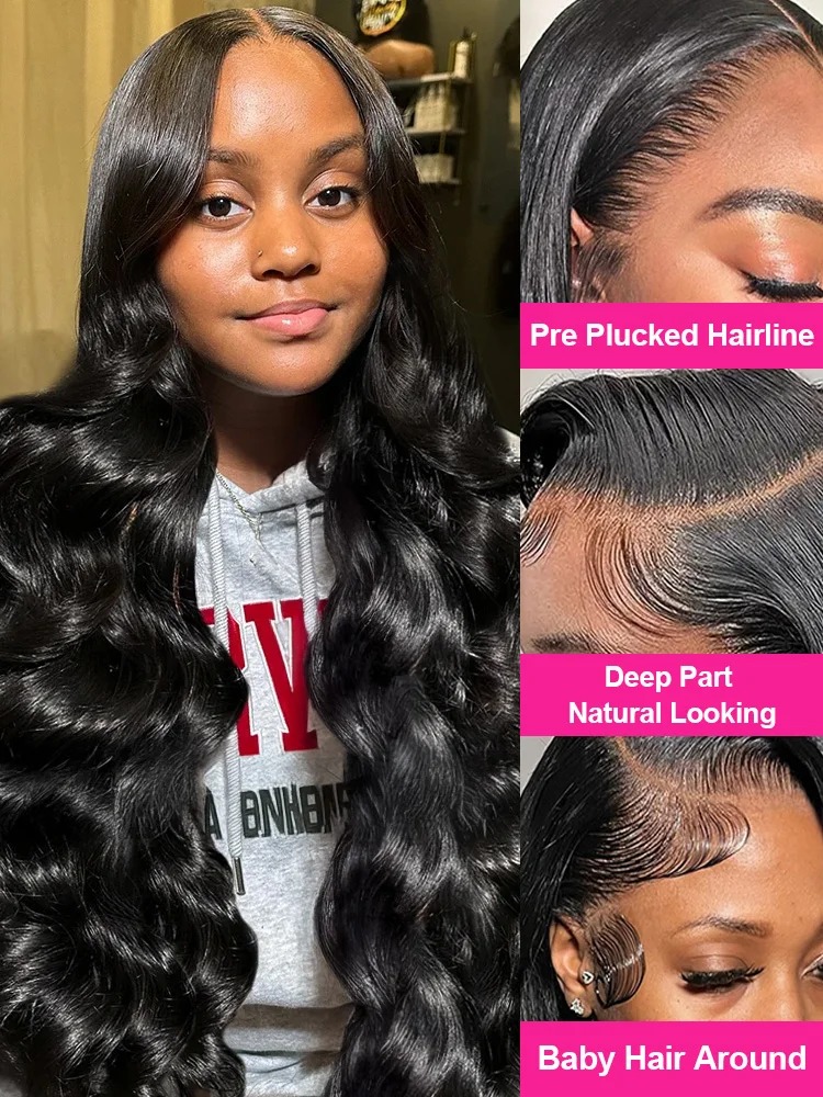 36 40 Inch Hd Lace Frontal Wig Human Hair 13x4 Body Wave Human Hair Wigs For Women Pre Plucked Lace Front Human Hair Wig Synthetic Wig