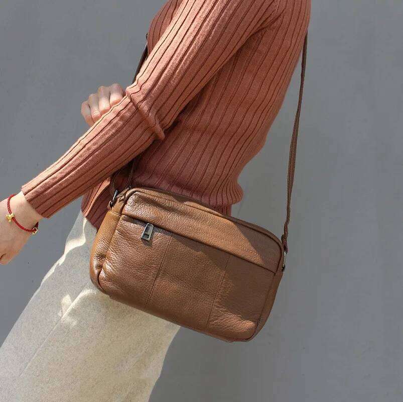 Brand Genuine Leather Crossbody Women Designer Handbags And Purses Casual Shoulder Bags For Ladies Messenger Bag Female Tote