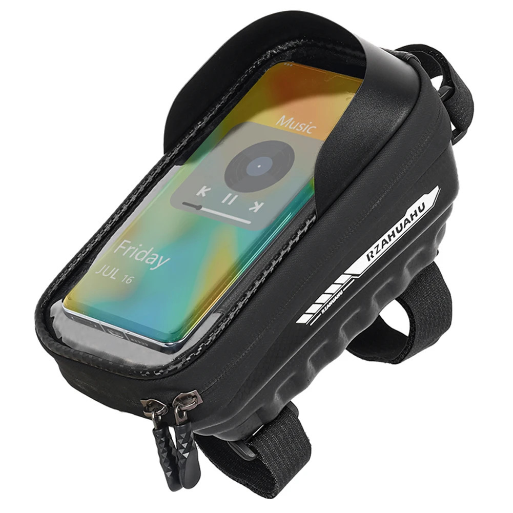 EVA Bicycle Front Frame Bag Touch Screen Bicycle Bag MTB Waterproof Phone Holder Case Bicycle Accessories PU Fit for 7 In Phones 250610