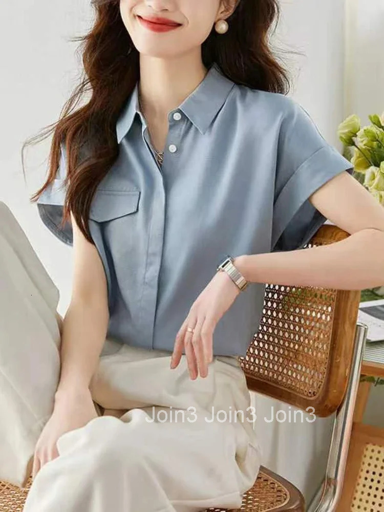 Shirts Blouses For Women Chiffon Woman Top Thin Style Summer Blouse Elegant And Youth Xxl Premium Economic New 2025 Cool