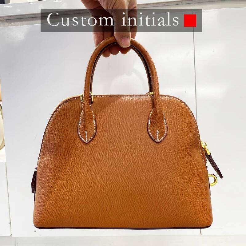 Women's Bags Designer Custom Name Initials Classic Shell Bags For Women Designer Handbags Purses New In PU Palm Lines Top Handle Shoulder