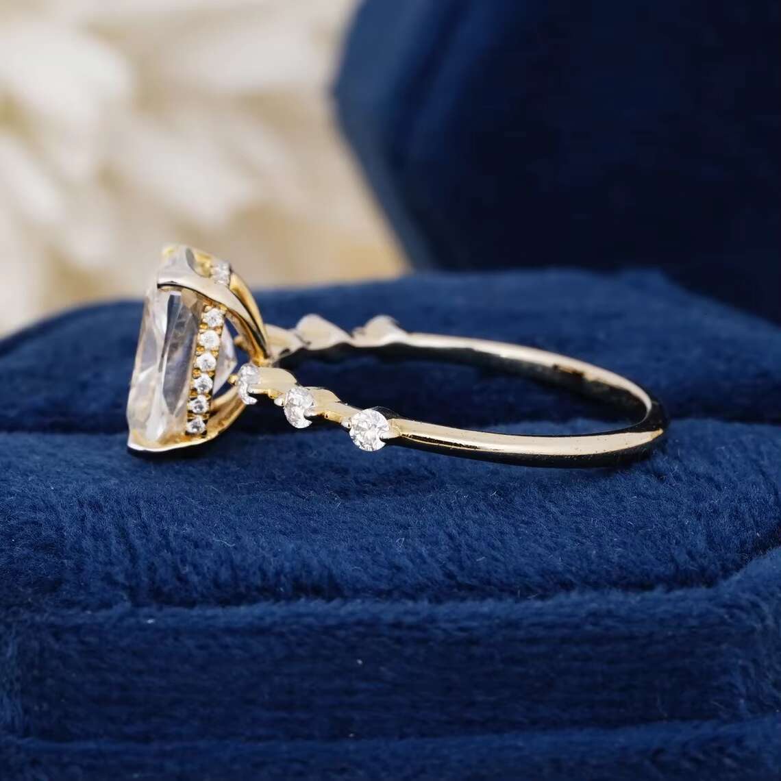 Trendy and Unique Designed Unisex Fine Jewelry Collection 14k Gold Plated Moissanited Diamond Studded Rings for Sale