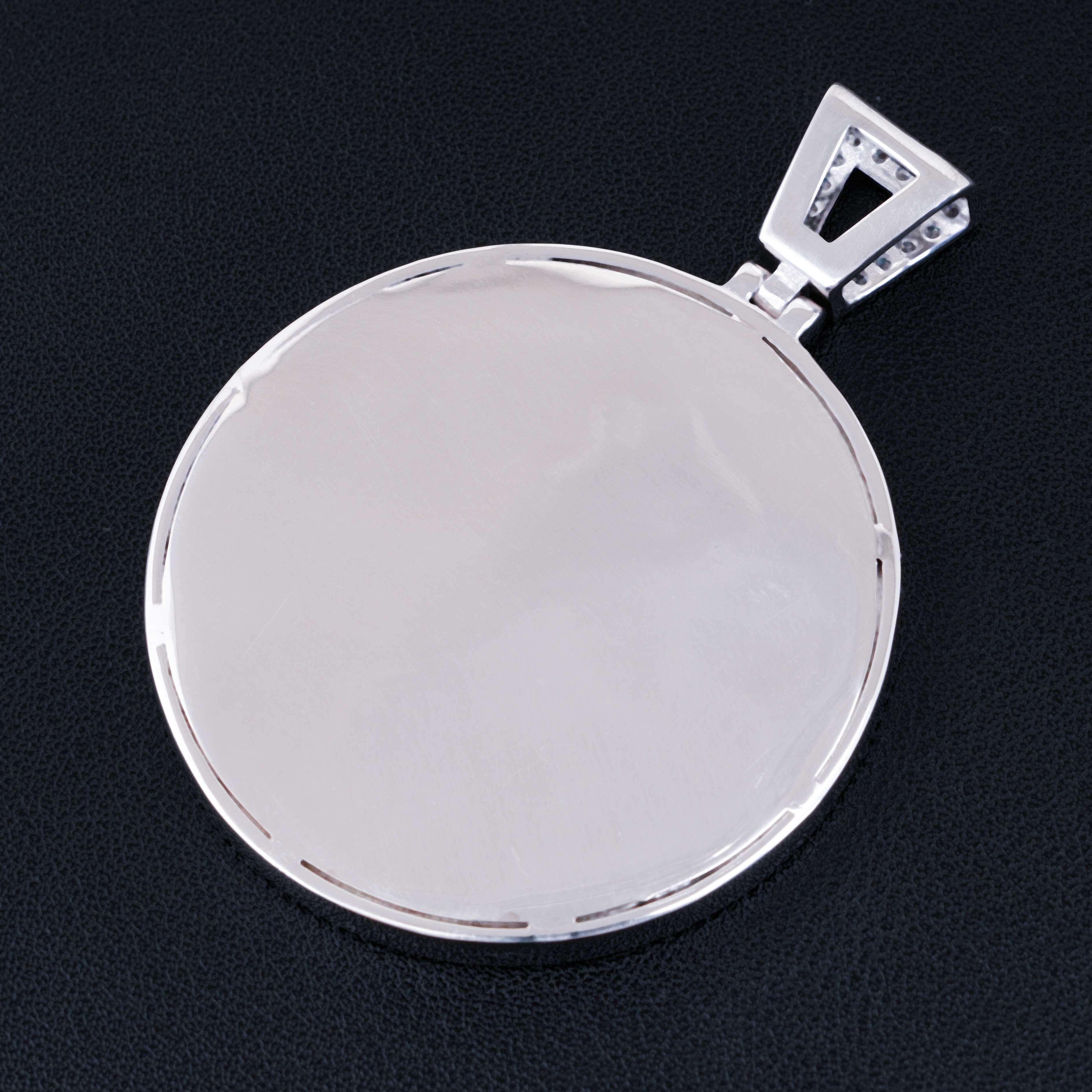Qianjian Custom Personalized Jewelry 925 Sterling Silver Gold Plated Hip Hop VVS Moissanite Iced Out Moissanite Pendant