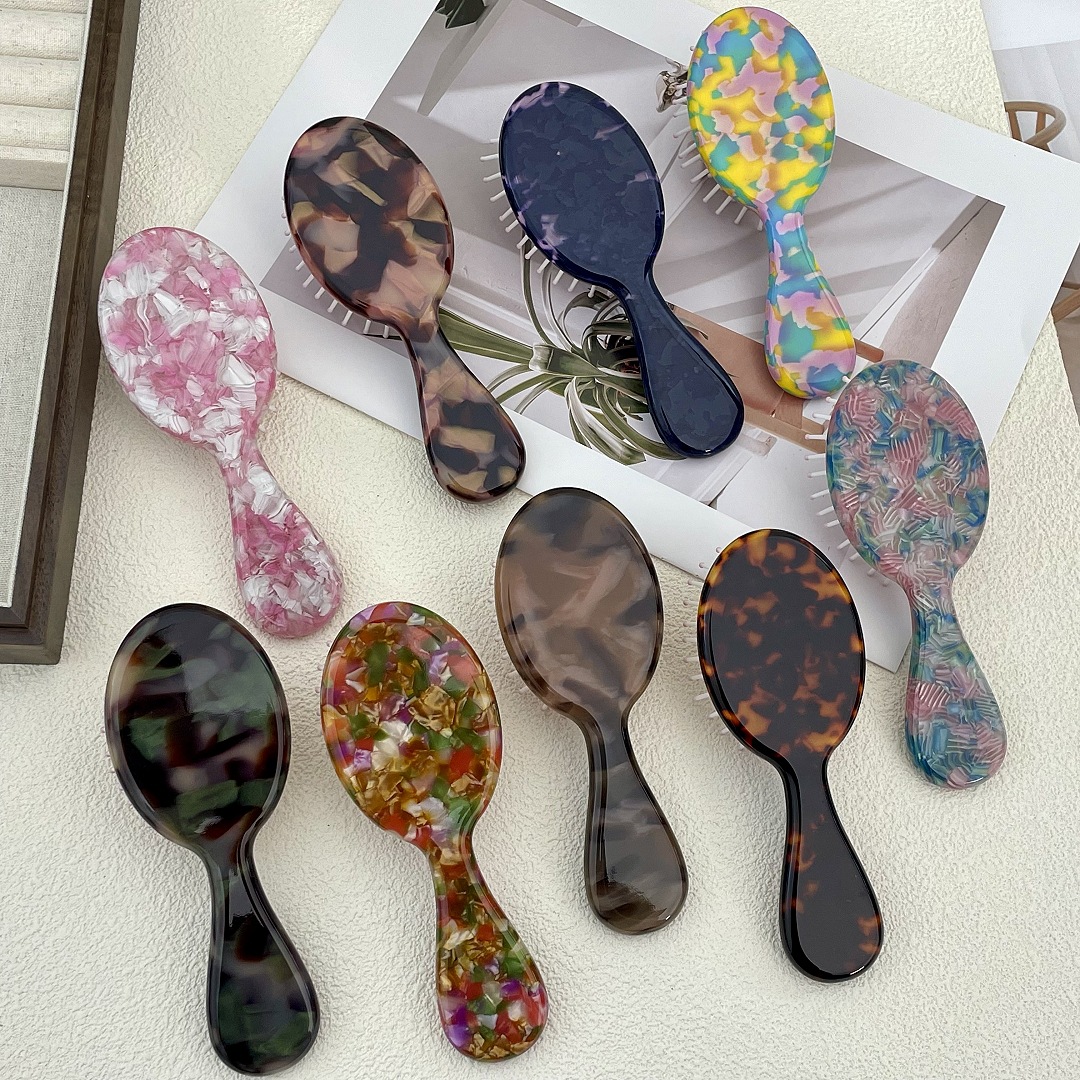 Cute Hair Comb Scalp Massage Air Cushion Hairdressing Hair Brush Acetate Portable Hair Styling Tools Hair Brushes