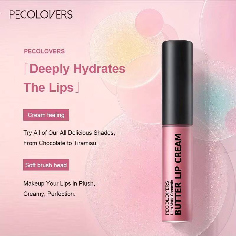 Long Lasting Butter Gloss Lip Balm Liquid Waterproof Lipstick Cosmetics Makeup Lipgloss for Women Girls happy