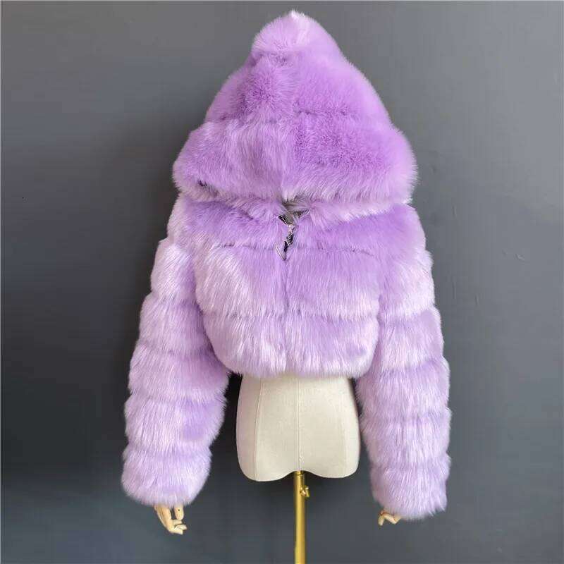 Fashion Faux Solid Long Sleeve Warm Flurry Coats Autumn Winter Lady Fur Coat Thick Jackets For Women Streetwear