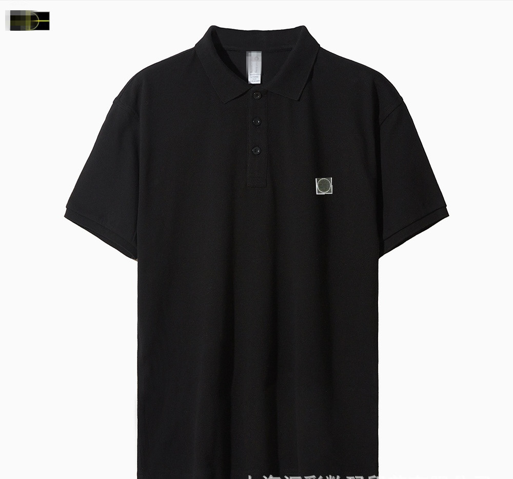 Designer's new short sleeved stones men's clothing for summer 2025, casual fashion lapel T-shirt, islands men's short sleeved business casual T-shirt, men's polo shirt --6-16