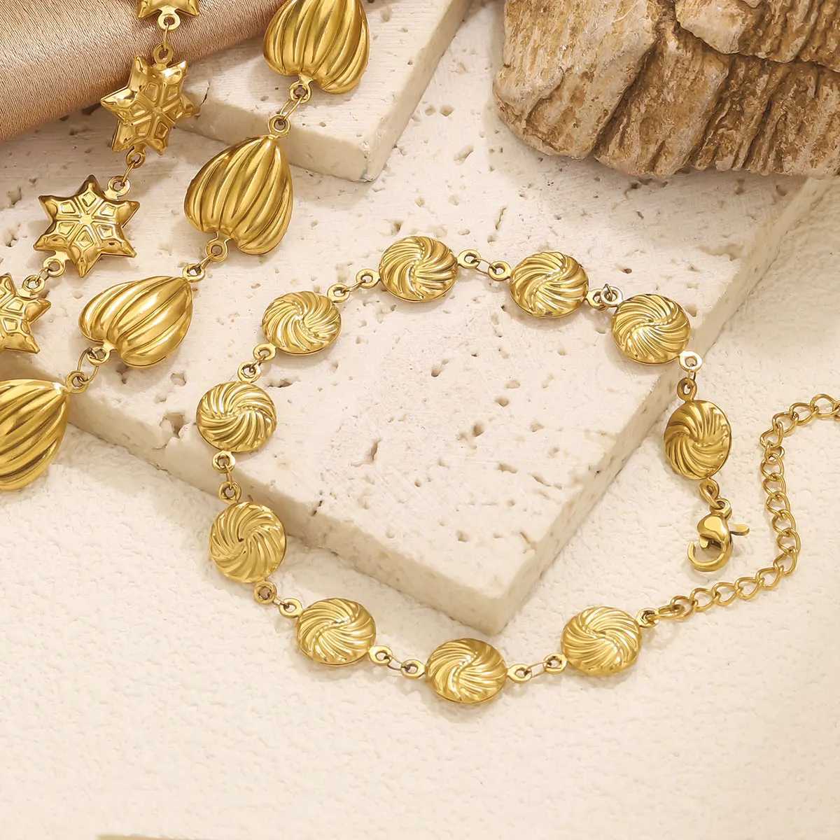 Creative Personalized Shell Cross Water Drop Fashion Charm Women Birthday Party Gift Stainless Steel Jewelry Wholesale Z250616