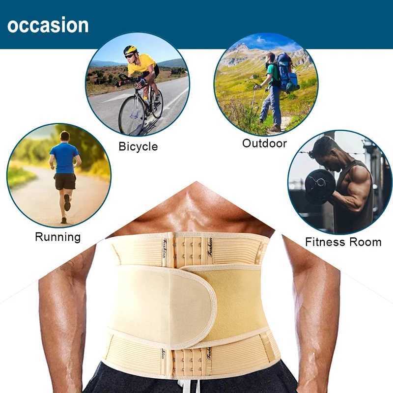 AfruliA Slimming Waist Belt Men Sports Strap Weight Loss Waist Trainer Cincher Fajas Girdles Corset Shapewear Wrap Body Shapers W250616