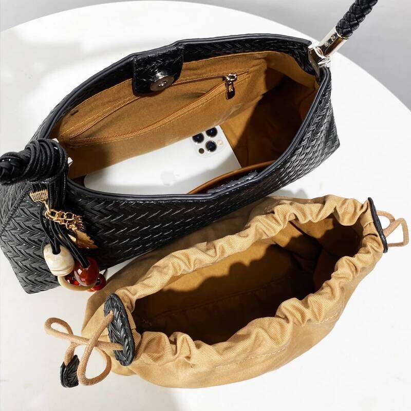 Women's Bags Designer Shell Bags For Women Designer Handbag Purses New In PU Imitation Braided Emed Pattern With Inner Pocket Shoulder