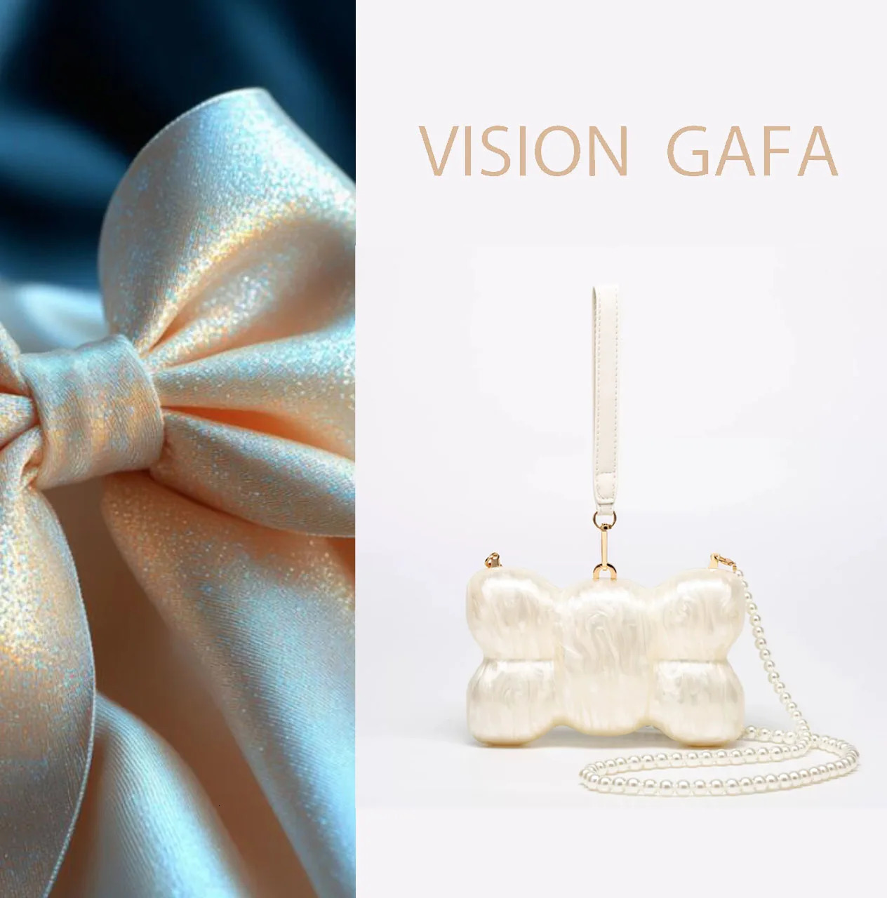 Summer Womens Acrylic Bag Fashion Ladies Wedding Banquet Handbag Creative Adult Girls Pearl Chain Party Phone 250614