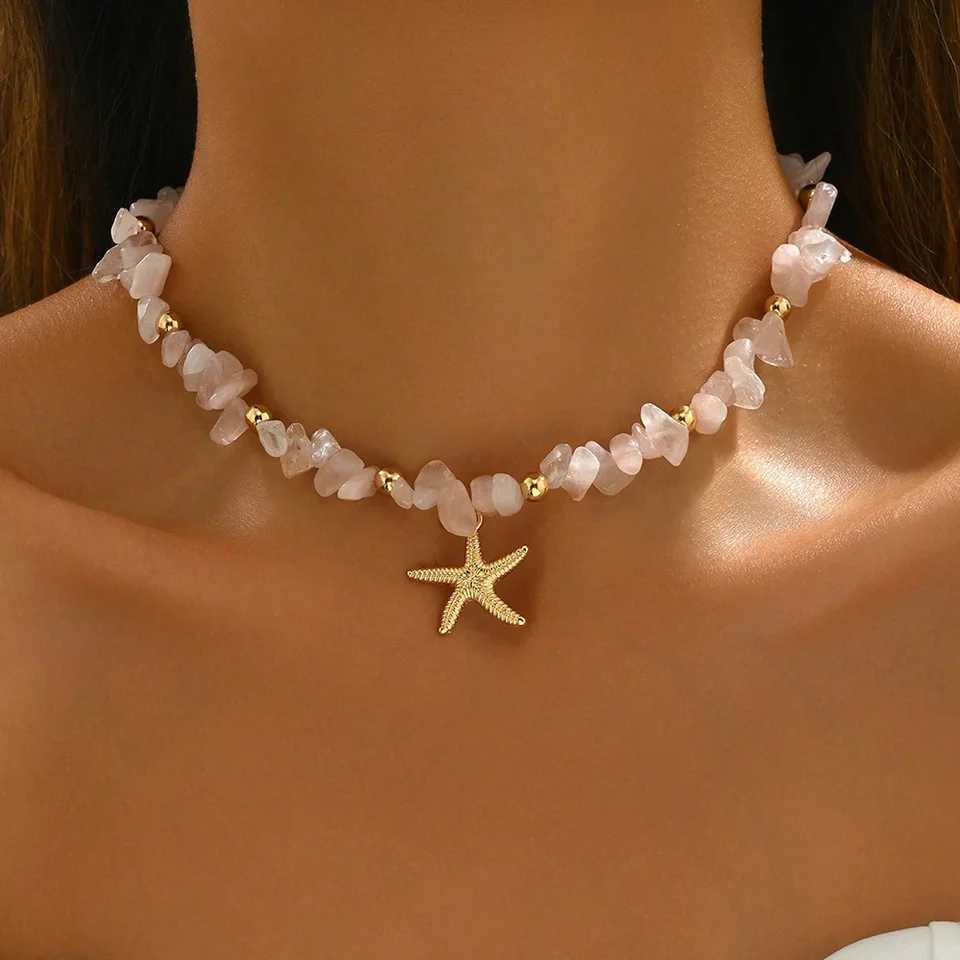 Fashionable Natural Seashell Beaded Necklace Shell Pendant Ocean Inspired Jewelry Choker Suitable For Women Holiday Party Daily W250616