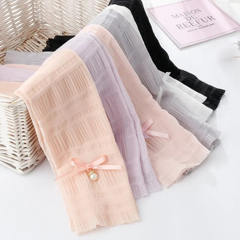 Women Arm Warmer Cute Summer Sun Protection Long Fingerless Gloves Outdoor Cycling Driving Thin Breathable Sunscreen Arm Sleeve 250610