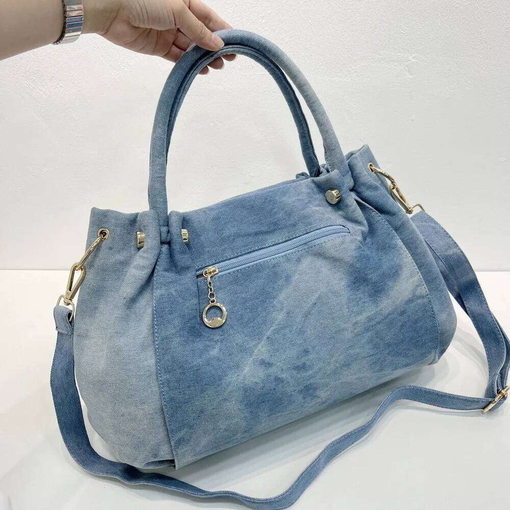 Designer Bag New Women S Casual Denim Hand Bill Shoulder Crossbody Dia Encrusted Large Capacity Holiday
