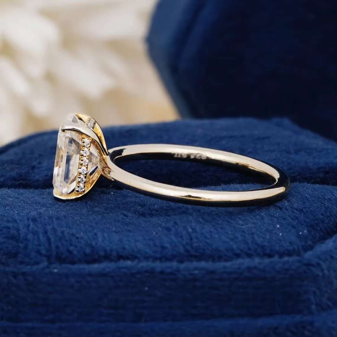 GRA Certified Natural Radiant Cut 3.0Ct Moissanite Diamond Rings for Men and Womens Luxury Fashion Statement