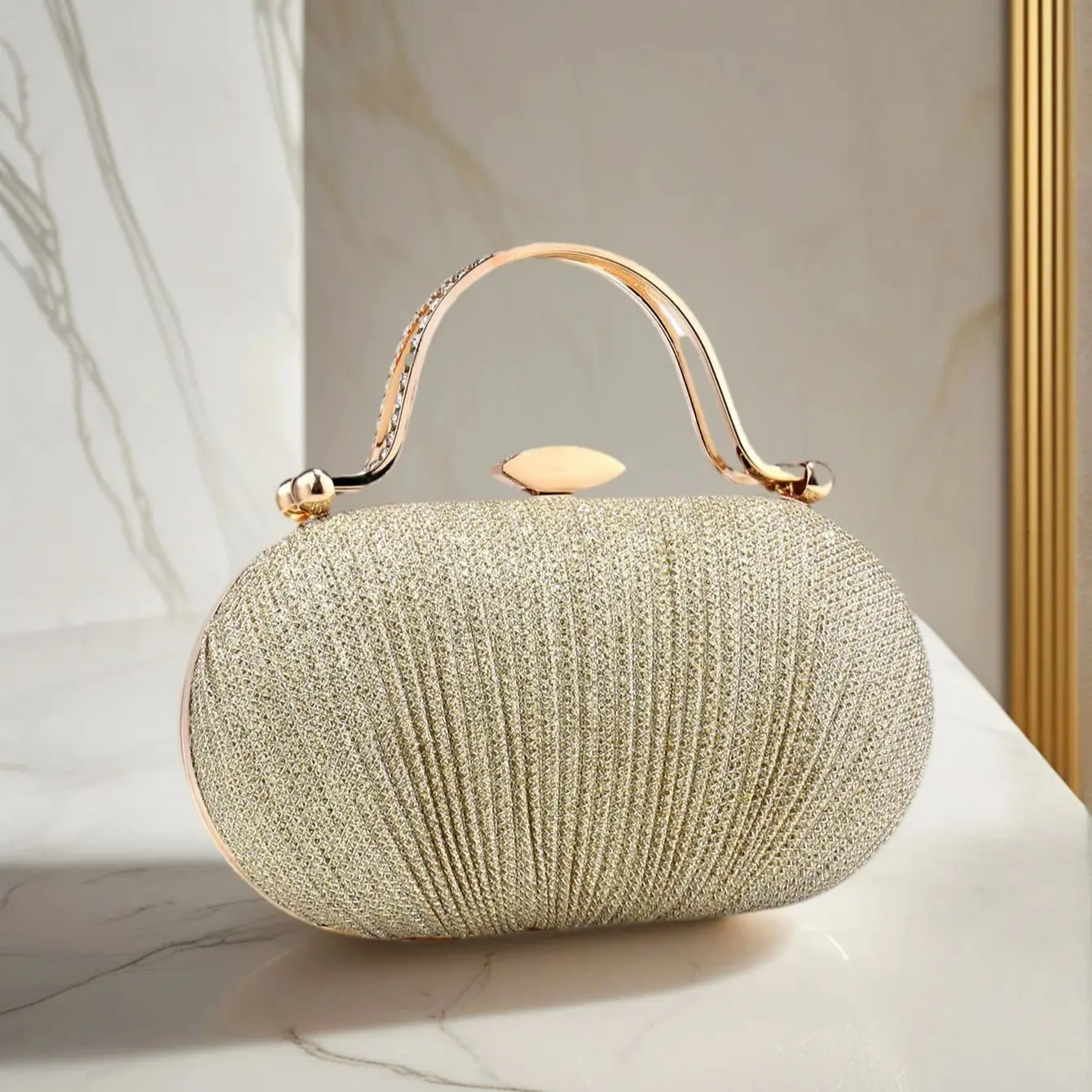 Glamorous Purple Color Velvet Small Clutch Bags Metal Leaf Chain Shoulder Handbags Party Event Banquet Printed Dress Purse Cocktail 250614