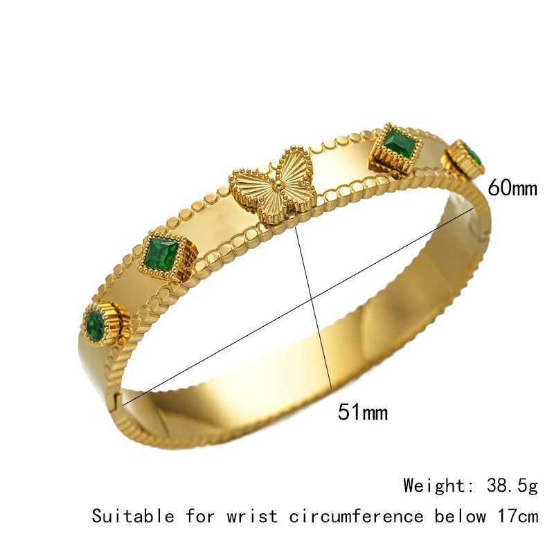 FYSARA Minimalist High Quality Zircon Stackable Anniversary Jewelry for Women Butterfly Design Stainless Steel Bangle Z250616