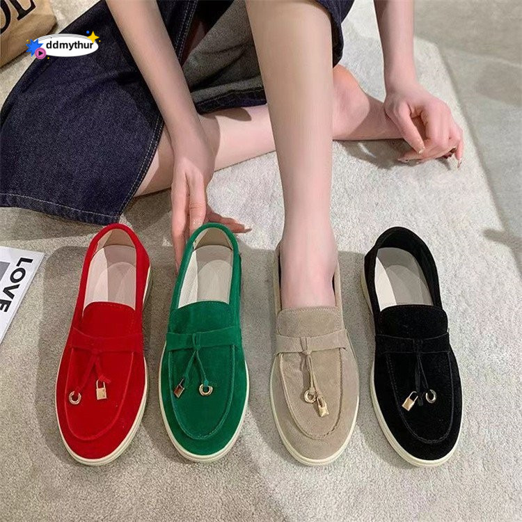 2024 New Women's Loafers Plus Size 43 High-end Fashionable Slip-on Shoes ddmythur