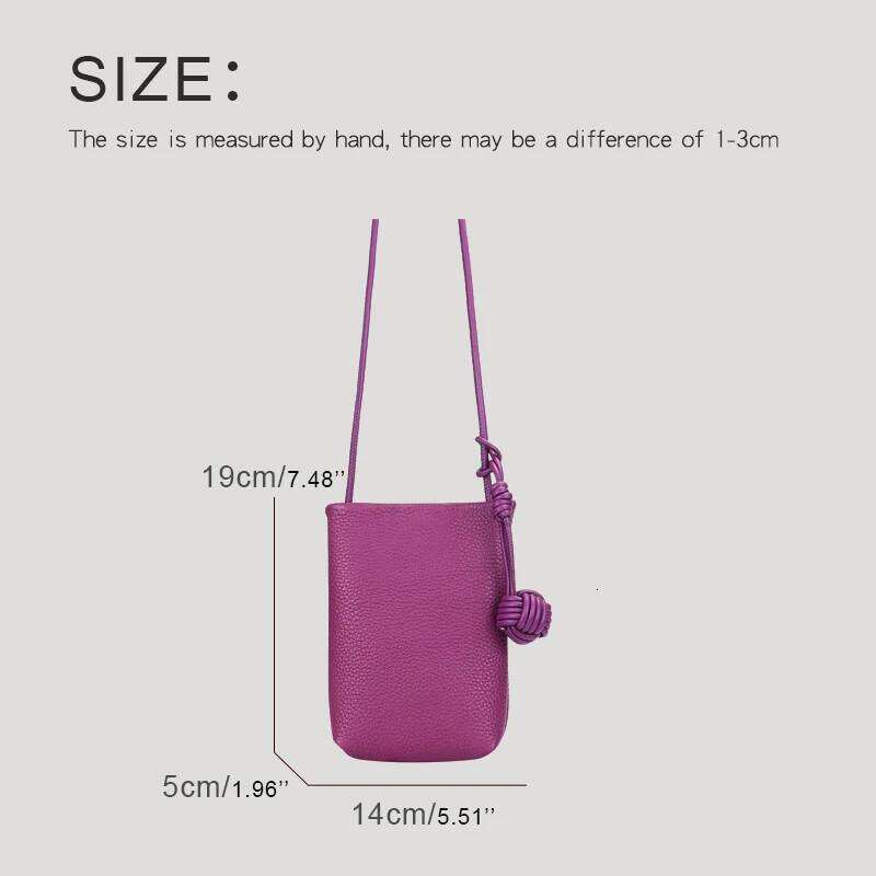 Women's Bags Designer Genuine Leather Mini Mobile Phone Bags For Women Designer Purses New In First Layer Cowhide Braided Pendant Shoulder
