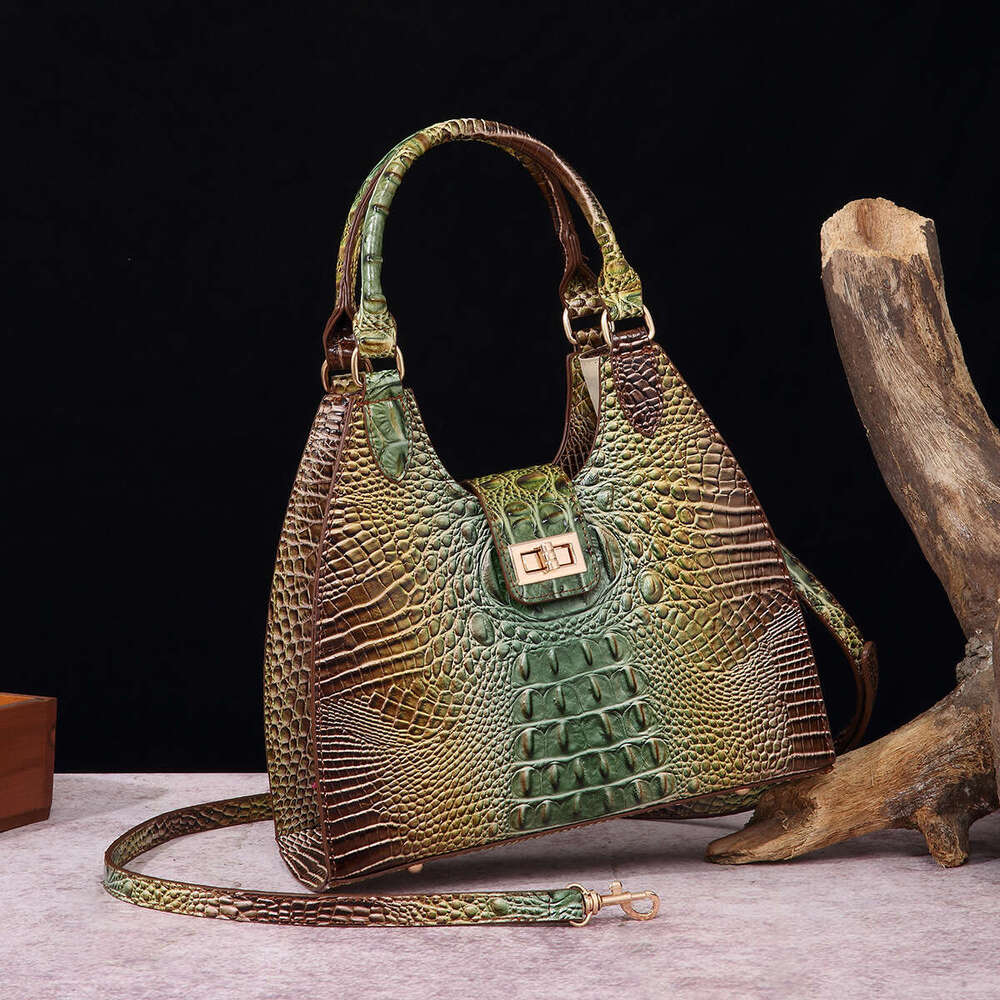Handbag for women underarm bag Women's Bag Crocodile Pattern vintage large capacity tote bag women crossbody bag shoulder bag crescent bag fashio