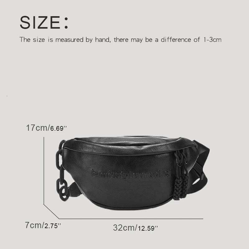 Women's Bags Designer Korean Casual Chest Bags For Womens Designer Handbags And Purses 2023 New In PU Letter Tassel Sling Fanny Pack Crossbody